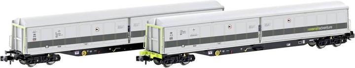 Immagine prodotto Hobbytrain H23444 N Set di 2 carrozze a cupola Railadventure Habfis (Traccia N)