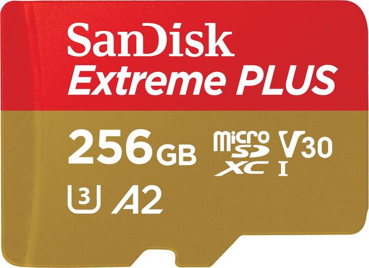 SanDisk Extreme Plus (256 GB, microSDXC, U3, UHS-I)