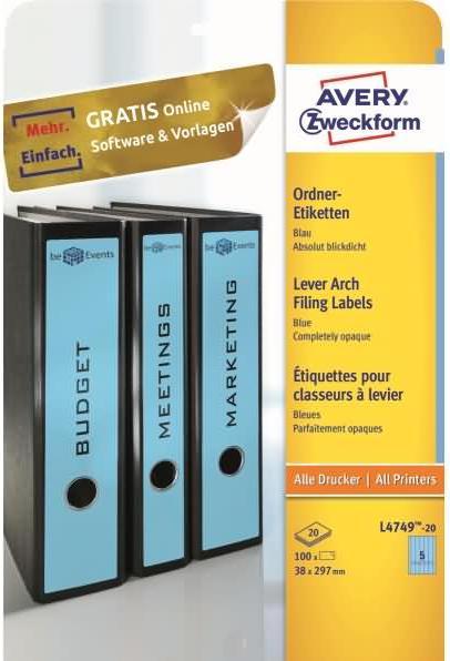 Produktbild Avery Ordner-Etiketten