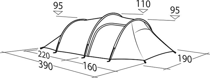 Produktbild Robens Sage 3 Pro (Tunnelzelt, 3.20 kg, 3 Personen)