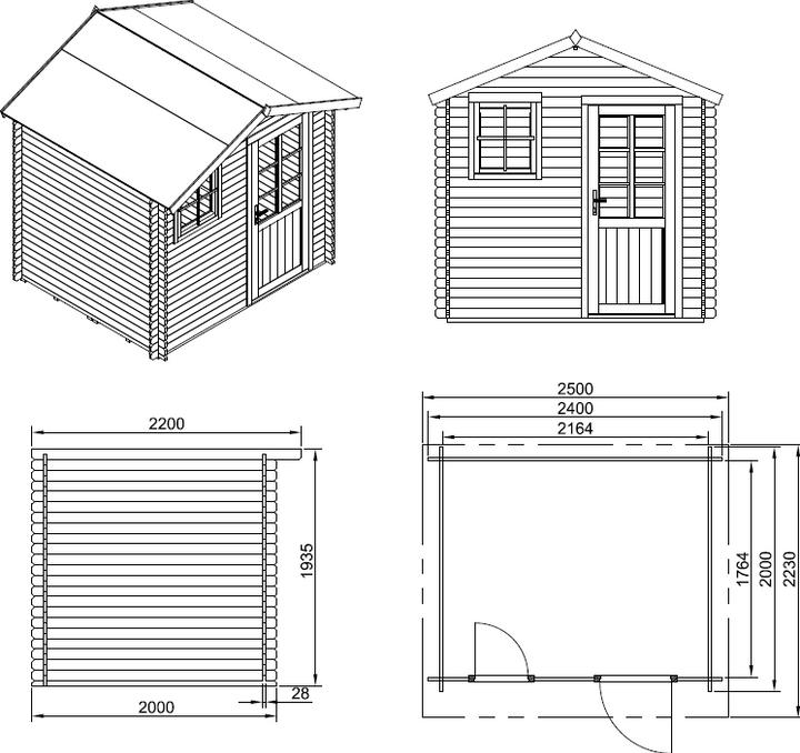 Image du produit Innovesta Maison en bois massif