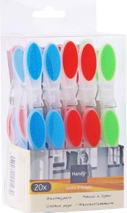 Actual product image Handy 20 pieces plastic clothes pegs