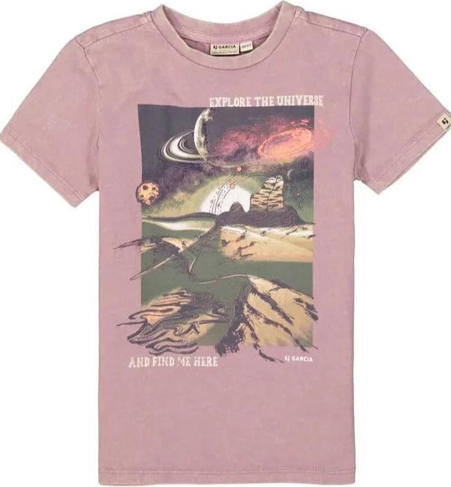 Produktbild Garcia T-Shirt explore the Universe marsala (98)