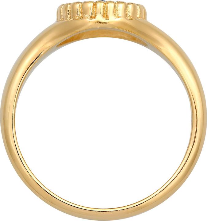 Image du produit Elli Bague sceau Evil Eye Blue opale synthétique 925 argent (52, Argent 925)