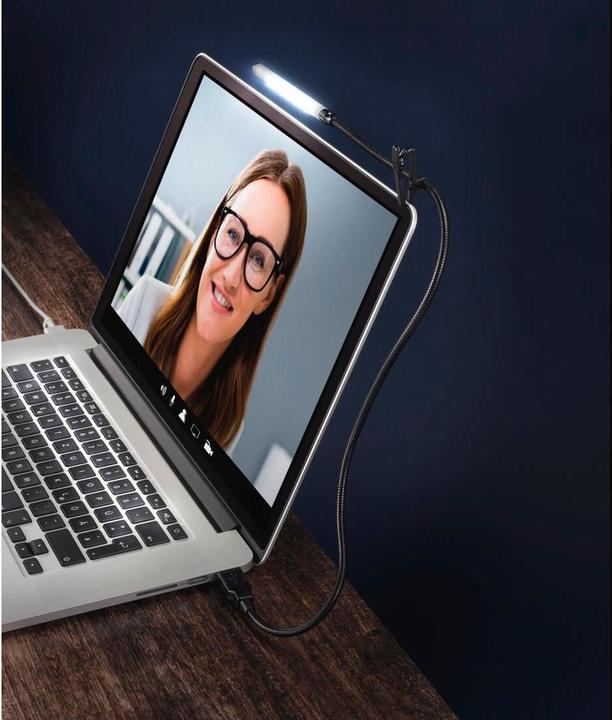 Image du produit Hama Lumière pour ordinateur portable, avec 7 LED, 3 modes de couleur, capteur tactile