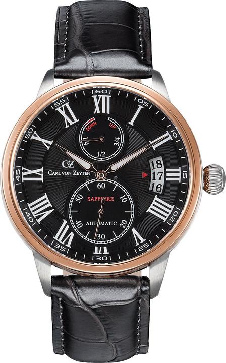 Immagine prodotto Carl von Zeyten CVZ0082BKS Münstertal Automatico 46mm 10ATM (Orologio da polso analogico, 46 mm)