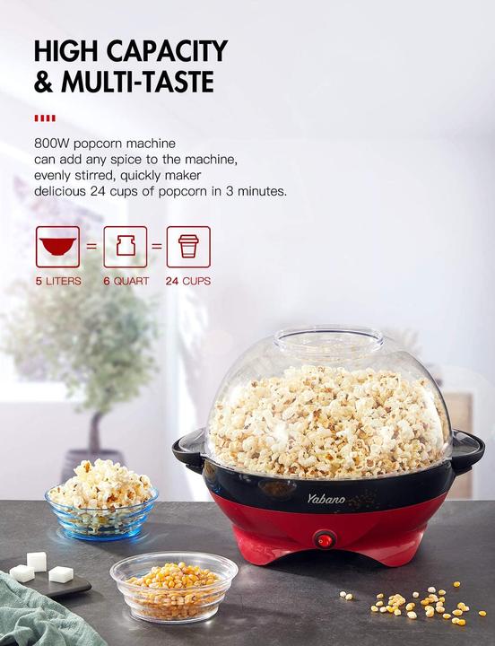Image du produit Yabano Machine à pop-corn pour la maison