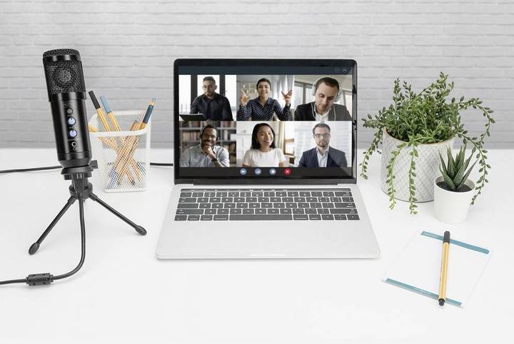 Produktbild Digitus Mikrofon USB inkl. Halterung 1,5m schwarz