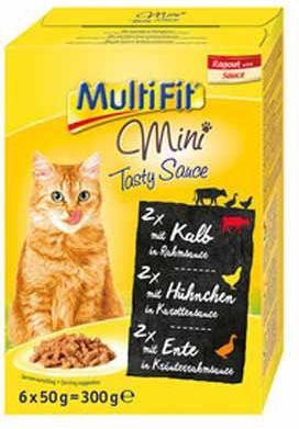 Actual product image MultiFit Mini Ragout Tasty Sauce (Adult, 6 pcs., 50 g)