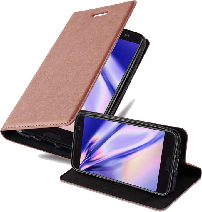 Actual product image Cadorabo Book Invisible Magnet Cover (HTC One M10)