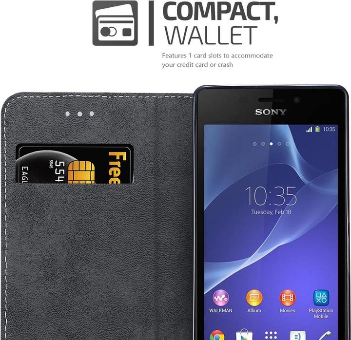 Image du produit Cadorabo Book X-Wallet Étui (Sony Xperia M2 Aqua, Sony Xperia M2)