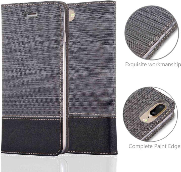 Image du produit Cadorabo Book Jeans Optik Cover (Apple iPhone 7 Plus, Apple iPhone 7s Plus)
