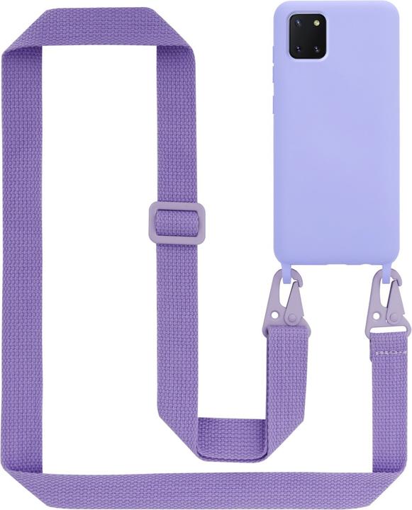 Actual product image Cadorabo Necklace Case Liquid TPU Handy Kette Liquid (Samsung Galaxy A81)
