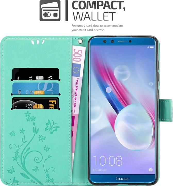 Image du produit Cadorabo Pochette Flower Book (Honor 9X Lite)