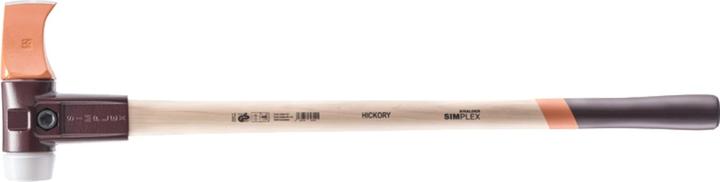 Actual product image Halder Splitting hammer super plastic Simplex Ø 60 mm, hickory handle & malleable cast iron body (4100 g)