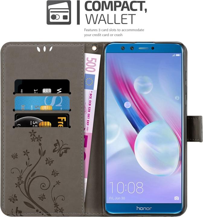 Actual product image Cadorabo Flower Book Cover (Honor 9X Lite)