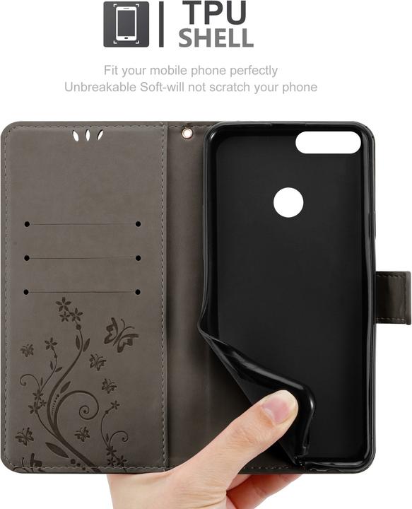 Actual product image Cadorabo Flower Book Cover (Honor 9X Lite)