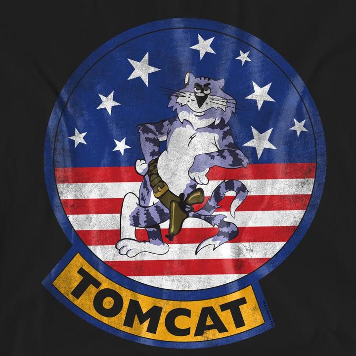 Actual product image Top Gun Unisex Adult Tomcat Logo T-Shirt (L)