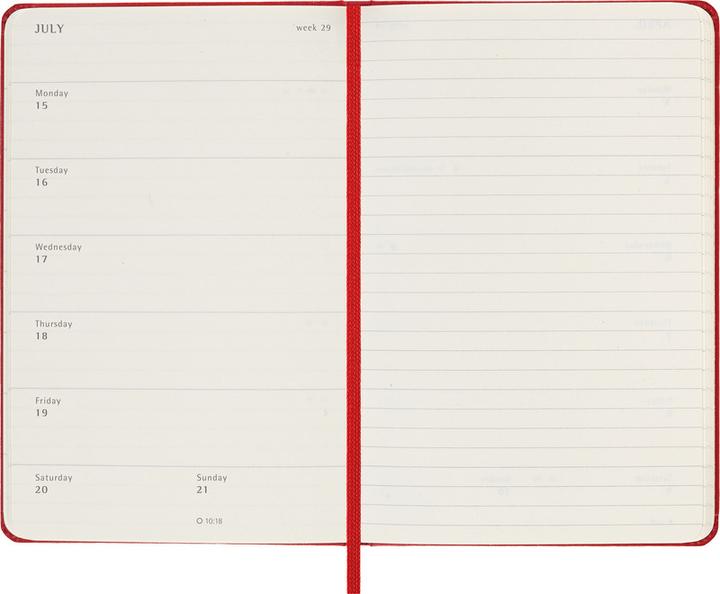Immagine prodotto Moleskine Agende scolastiche Hard Cover Weekly Notebook (9 x 14 cm, Copertina rigida, Inglese)