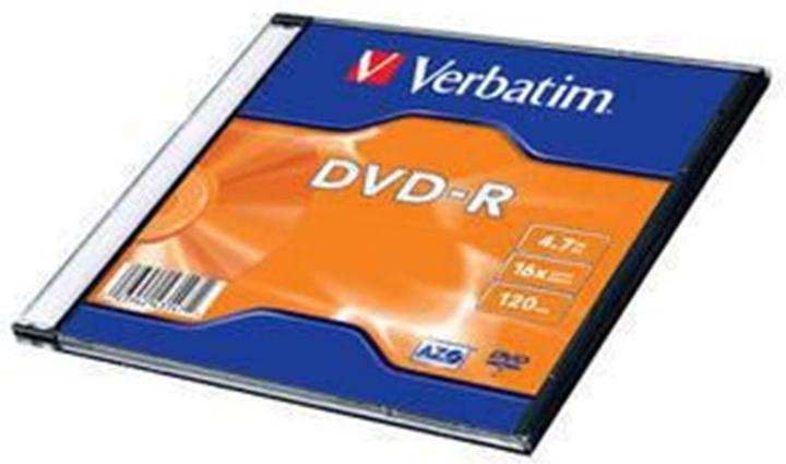 Actual product image Verbatim DVD-R Slim 4.7Gb (1 x)