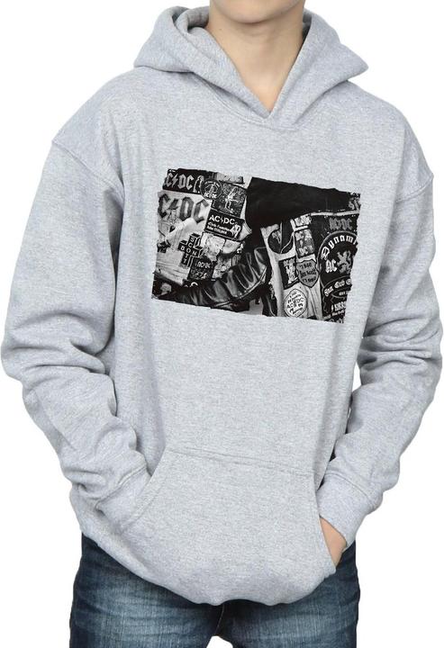 Immagine prodotto AC/DC Felpa con cappuccio della collezione Badges And Posters dei ragazzi (152, 158)