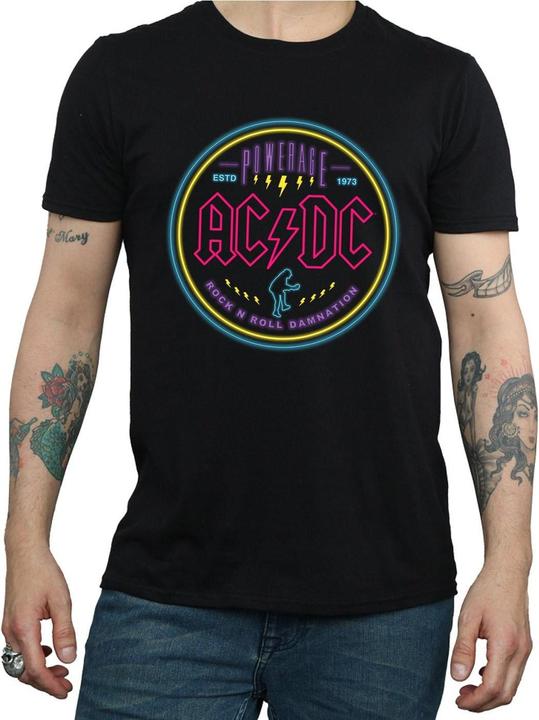 Produktbild AC/DC Circle Neon TShirt (L)