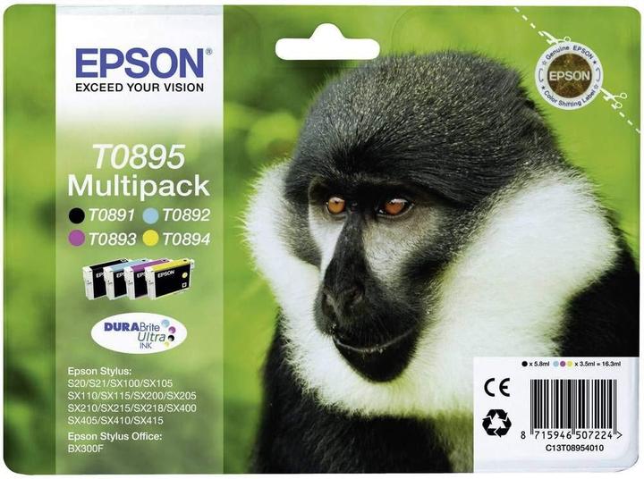 Produktbild Epson Original T0895 Druckerpatronen-Set (4-farbig)