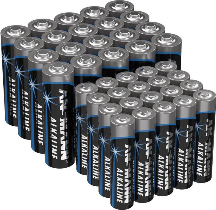 Immagine prodotto Ansmann Set di batterie Micro, Mignon 40 (20 pz., AA, AAA)