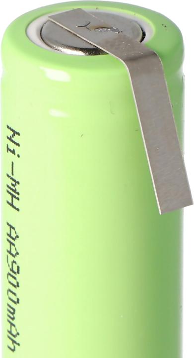 Immagine prodotto AccuCell Batteria ricaricabile Flat Top Mignon AA con capocorda a Z (1 pz., AA, 800 mAh, Batteria + Caricabatterie)