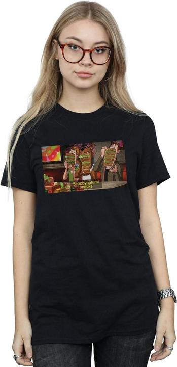 Actual product image Absolute Cult Womens/Ladies Supernatural Snacks Cotton Boyfriend T-Shirt (M)