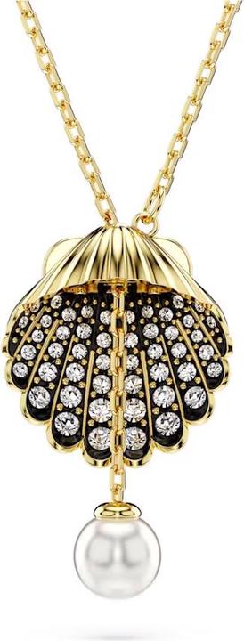 Immagine prodotto Swarovski Collana Idyllia Y con perla di cristallo e conchiglia in oro bianco (Metallo Swarovski)