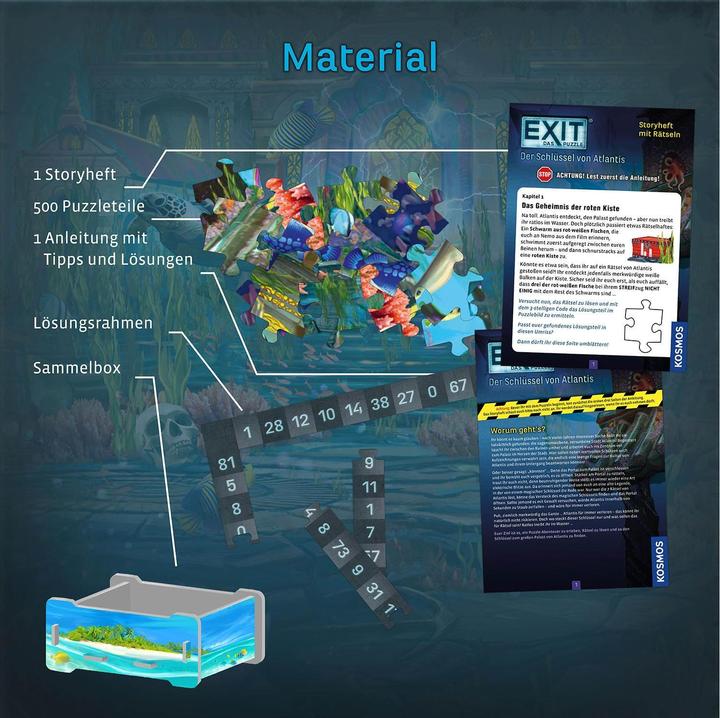 Actual product image Kosmos EXIT® - The Puzzle The Key to Atlantis (500 pieces)