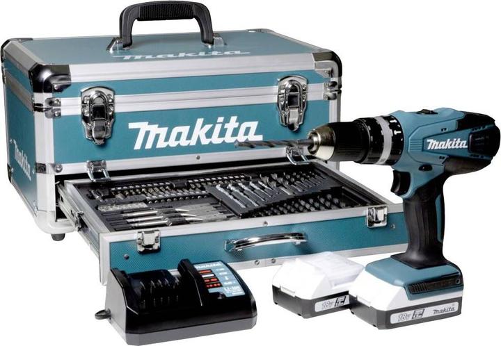 Productafbeelding Makita HP488D009 G-serie accu klopboormachine incl. koffer + 2 accu's (Oplaadbare batterij)
