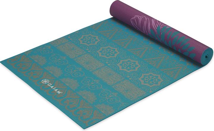 Immagine prodotto Gaiam Tappetino Yoga Kiku reversibile da 6 mm, design a D (6 mm)