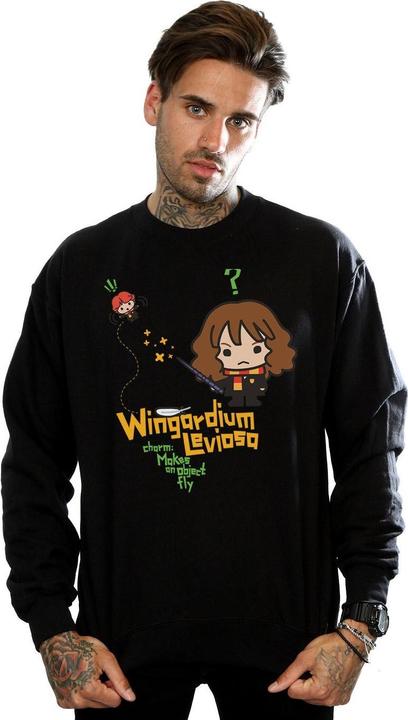 Actual product image Mens Hermione Granger Wingardium Leviosa Junior Sweatshirt (XL)