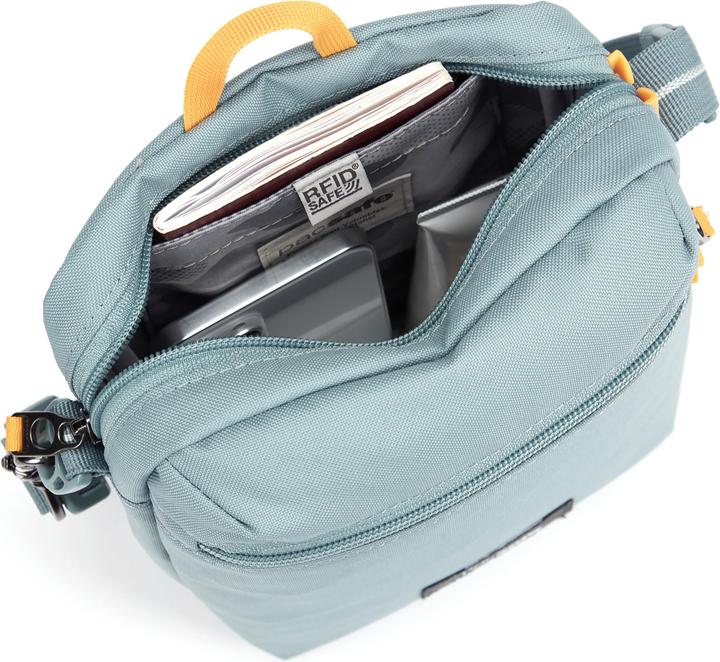 Actual product image Pacsafe GO Festival anti theft shoulder bag RFID 17 cm