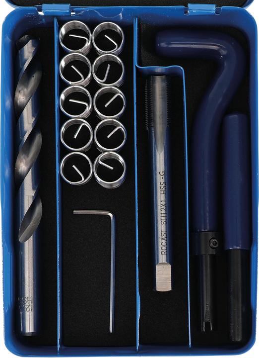 Image du produit BGS Kit de réparation de filets M12 x 1,0 mm 14 pièces