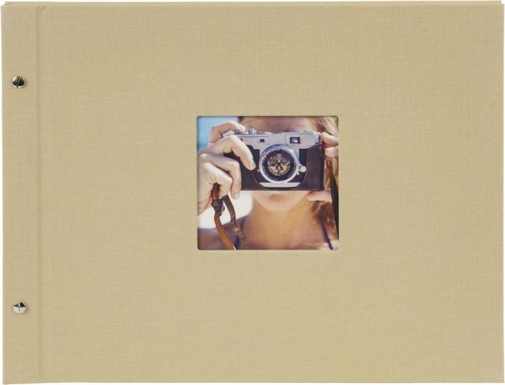 Actual product image Goldbuch Bella Vista 39x31 Screw Album 40 white pages (10 x 15 cm, 13 x 18 cm)
