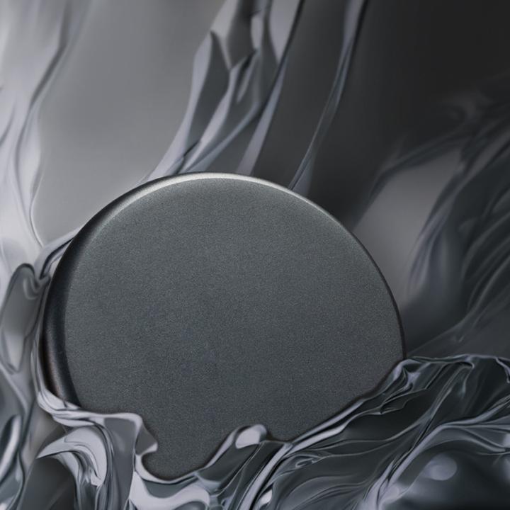 Actual product image Crong MagSpot Wireless Charger - Aluminiowa ładowarka MagSafe 15W (Graphite) (15 W)