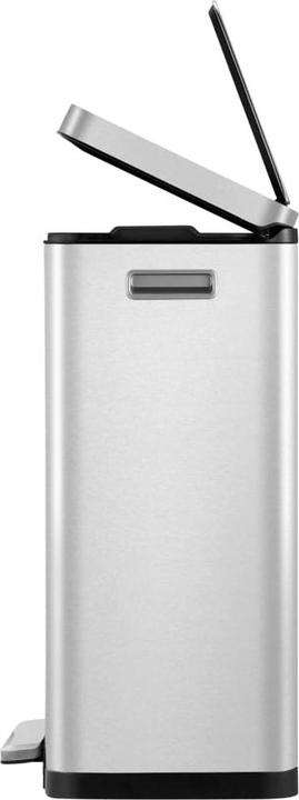 Produktbild EKO Treteimer X-Cube Tretmülleimer rechteckig 30 L Edelstahl mit extra breitem Pedal, gedämpftem De (30 l)