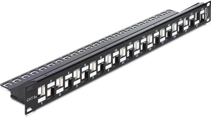 Delock 24-Port 19" Patchpanel, abgestuft