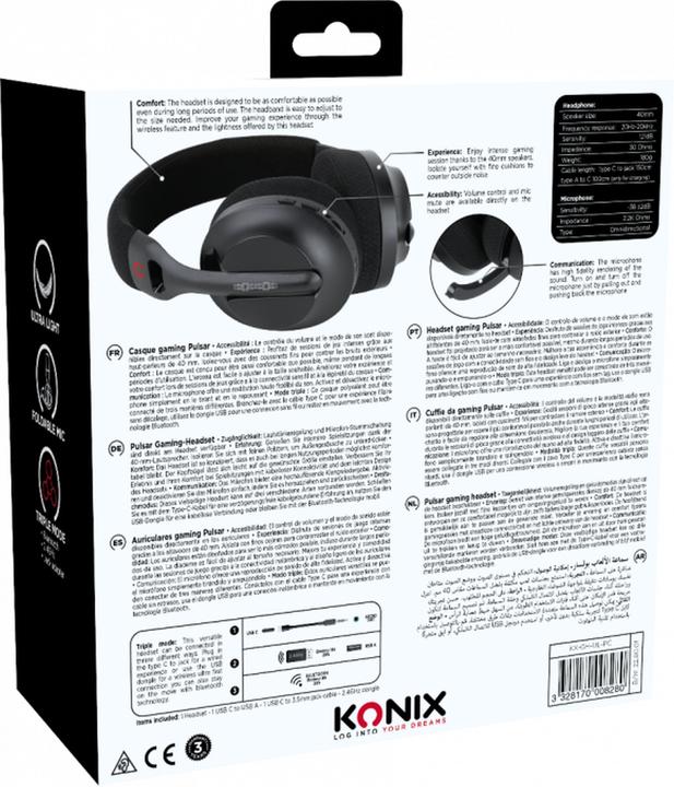 Image du produit Konix Casque de jeu Pulsar (Sans fil)
