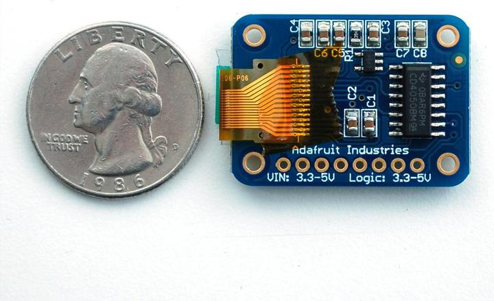 Actual product image Adafruit 128x32 OLED Graphic Display Mono (Power component)
