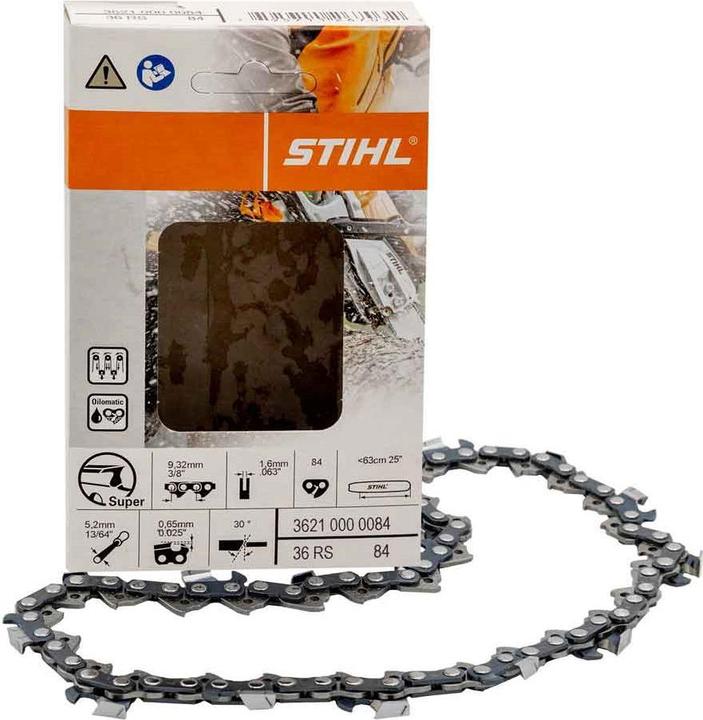 Produktbild Stihl Sägekette 36RS 3/8 1,6 84 Glieder für 63 cm Schwert MS (Kettensäge, Sägekette)