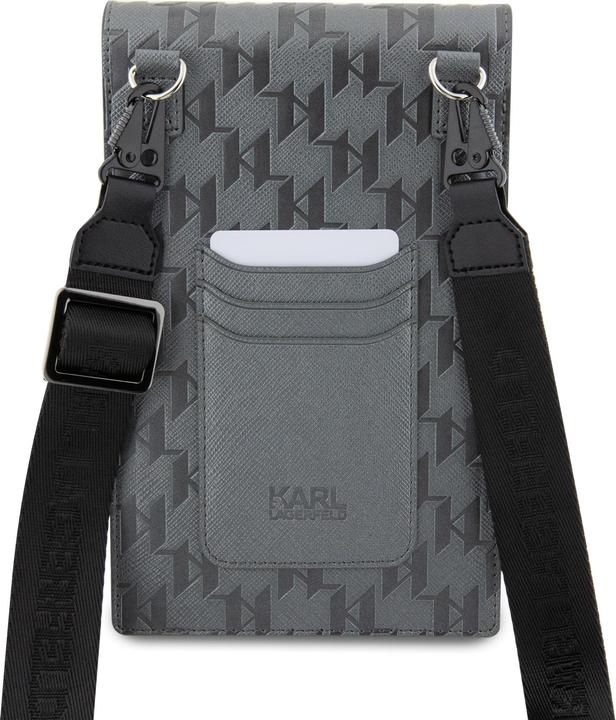 Image du produit Karl Lagerfeld Torebka KLWBSAMSMG srebrny/argent Plaque Mongram en saffiano