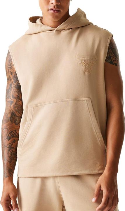 Produktbild New Era Sleeveless Hoody - WASHED Chicago Bulls beige - XL (XL)