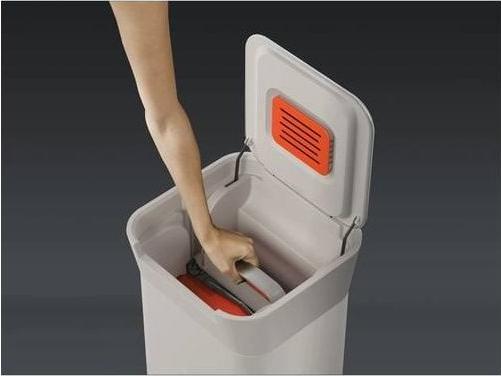Image du produit Joseph Joseph Titan Recycling Station Stone, Kunststoff/Edelstahl, 39x33x6 (30 l)