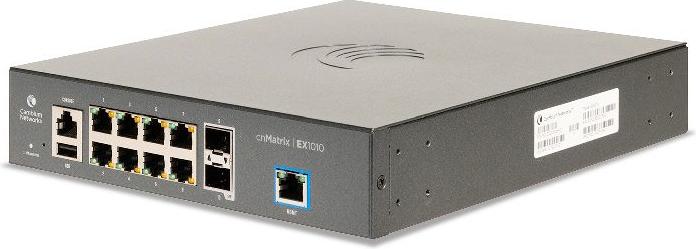 Productafbeelding Cambium Networks cnMatrix EX1010 Intelligent Ethernet Switch 8 1-Gbps en - Switch - Glasvezel (L (8 Havens)