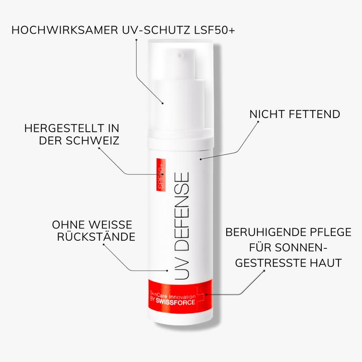 Image du produit Swissforce Défense contre les UV (Crème solaire visage, SPF 50+, 30 ml)