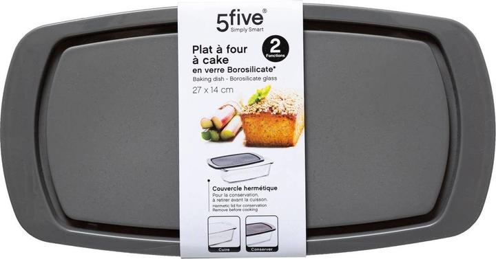 Actual product image Secret de Gourmet Glass tray with lid for baking - grey